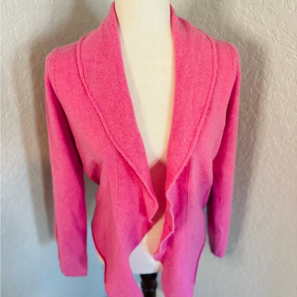 Banana Republic Cashmere Cardigan Sweater, Pink, Size Medium, Luxury Tops